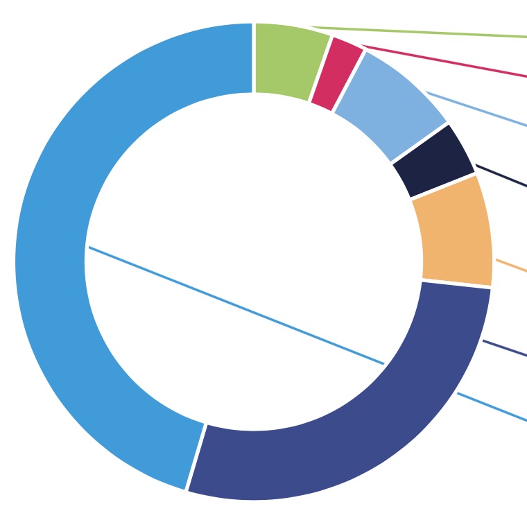 A pie chart representing the election cycle small-dollar donors became active